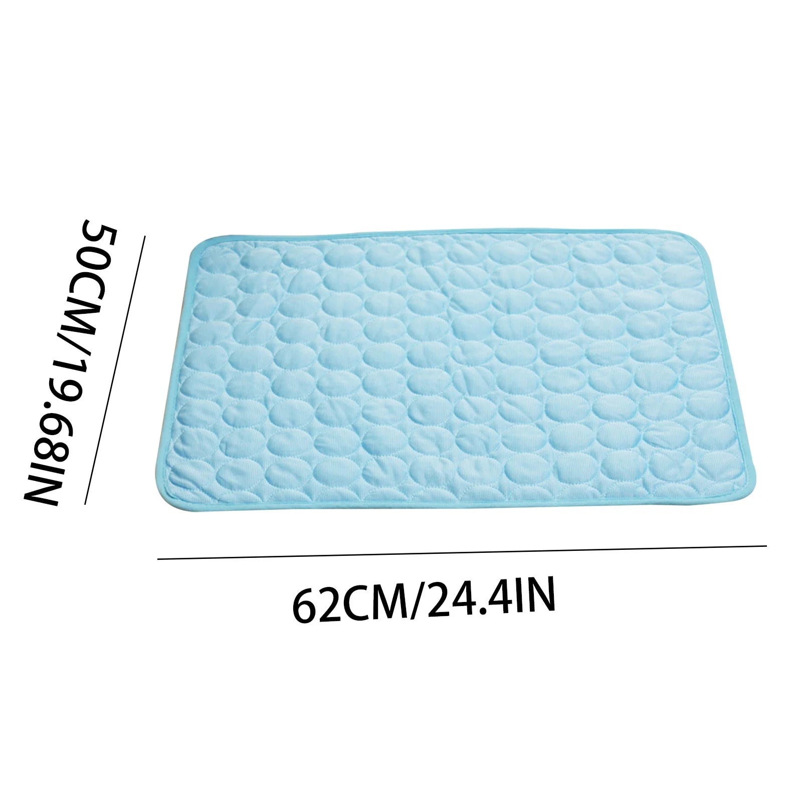 HOARBOEG Summer Cooling Mat for Dogs Cats Ice Silk Self Dog Cooling Mat ​Breathable Pet Crate Pad Portable & Washable Pet Cooling Blanket for Small Medium and Large Pet Outdoor or Home Us