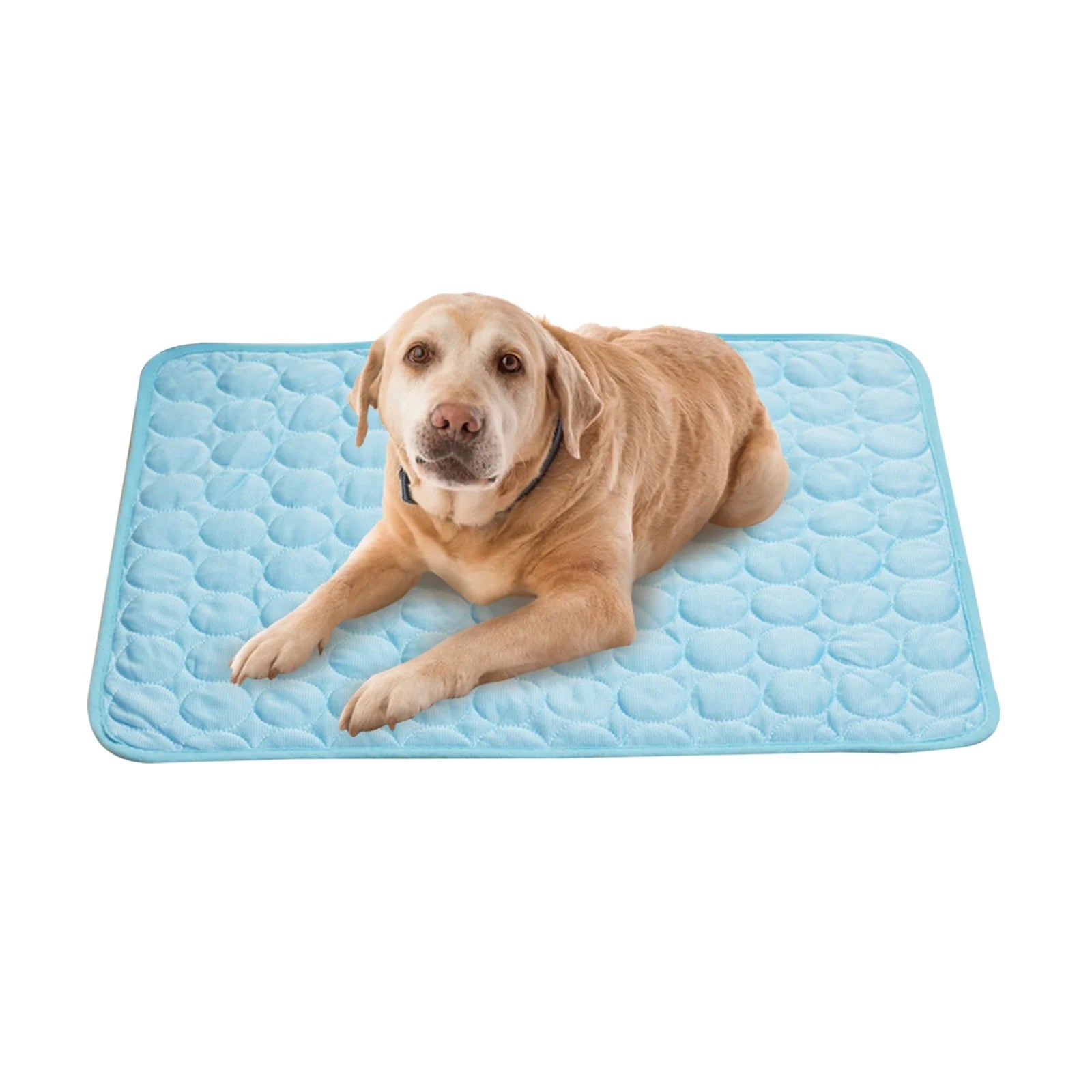 HOARBOEG Summer Cooling Mat for Dogs Cats Ice Silk Self Dog Cooling Mat ​Breathable Pet Crate Pad Portable & Washable Pet Cooling Blanket for Small Medium and Large Pet Outdoor or Home Us