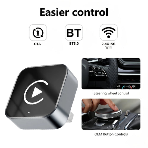 2In1 Carplay Adapter Apple AI Android Auto Car Play Smart Box Car Intelligent Systems for Toyota Honda Autosky Vw Sky Wireless